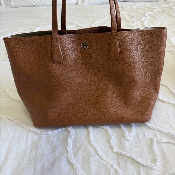 Tory Burch Tan Brown Leather Tote - Picture 11 of 12